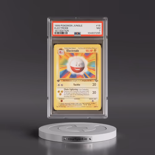 1999 Pokémon Jungle #18 Electrode - 1st Edition (PSA 7 NM)