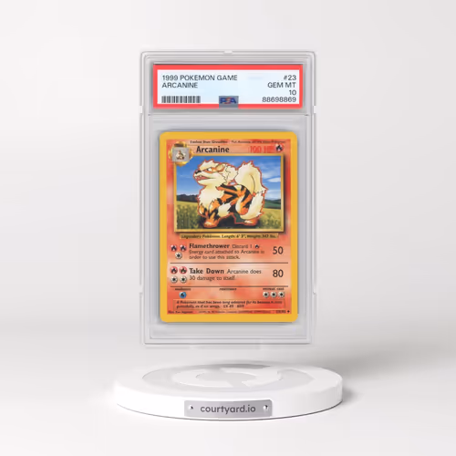 1999 Pokémon Game #23 Arcanine (PSA 10 GEM MINT)