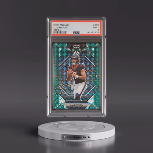 2023 Panini Mosaic #292 CJ Stroud - Green (PSA 9 MINT)