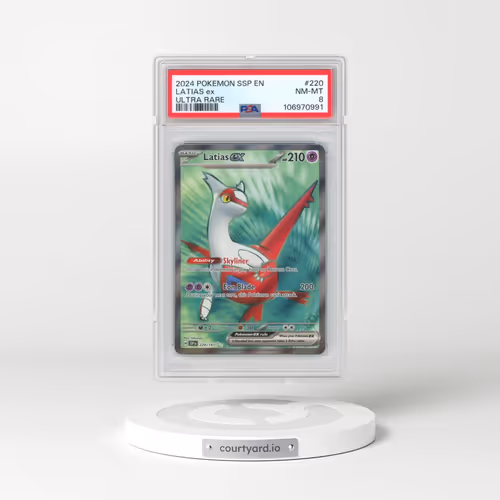2024 Pokémon Ssp EN-Surging Sparks #220 Latias EX - Holo Ultra Rare (PSA 8 NM-MT)