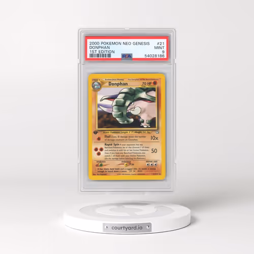2000 Pokémon Neo Genesis #21 Donphan - 1st Edition (PSA 9 MINT)
