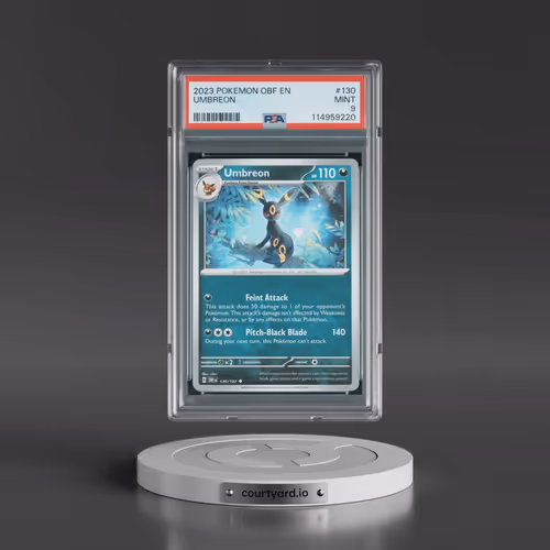 2023 Pokémon Obf EN-Obsidian Flames #130 Umbreon (PSA 9 MINT)