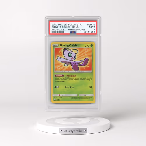 2017 Pokémon SM Black Star Promo #SM79 Shining Celebi - Holo Holo Shining Legends Super Premium Coll