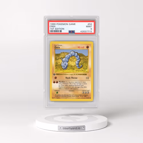 1999 Pokémon Game #56 Onix - 1st Edition (PSA 9 MINT)