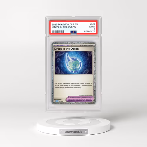 2023 Pokémon Clb-Trading Card Game Classic Blastoise & Suicune EX Deck #021 Drops in the Ocean (PSA 9 MINT)