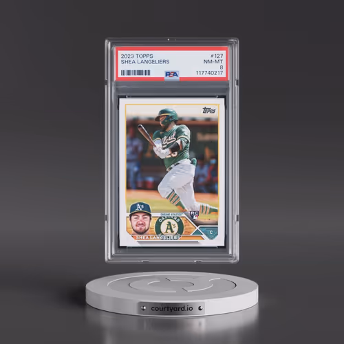 2023 Topps #127 Shea Langeliers (PSA 8 NM-MT)