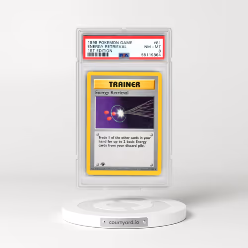 1999 Pokémon Game #81 Energy Retrieval - 1st Edition (PSA 8 NM-MT)