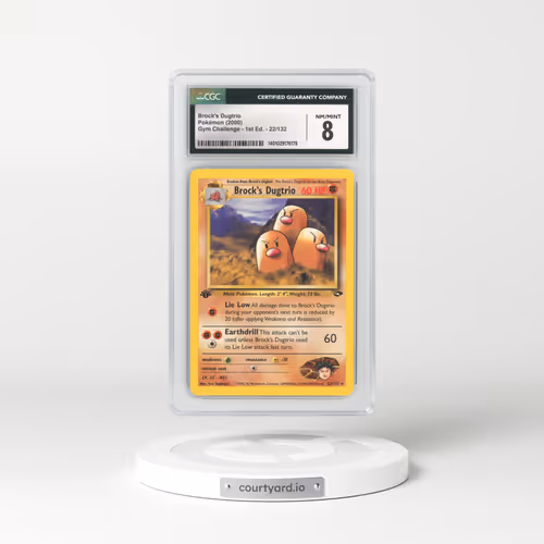 2000 Gym Challenge #22 Brock's Dugtrio - 1st Edition (CGC 8 NM-MT)