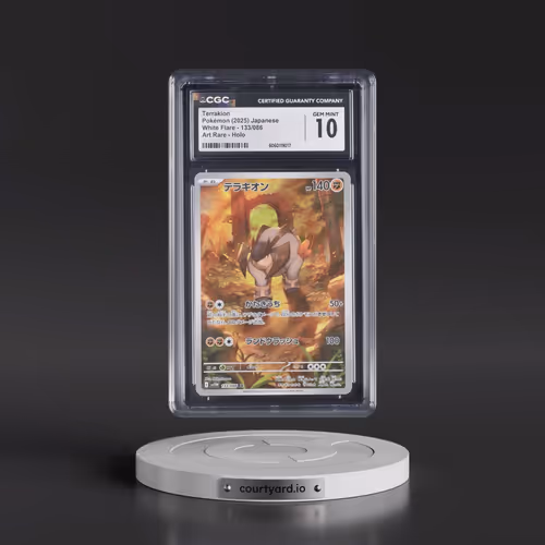 2025 White Flare - sv11W #133/086 Terrakion - Art Rare Holo (CGC 10 GEM MINT)