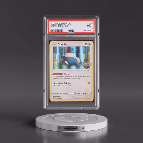 2022 Pokémon Go #055 Snorlax - Holo (PSA 9 MINT)