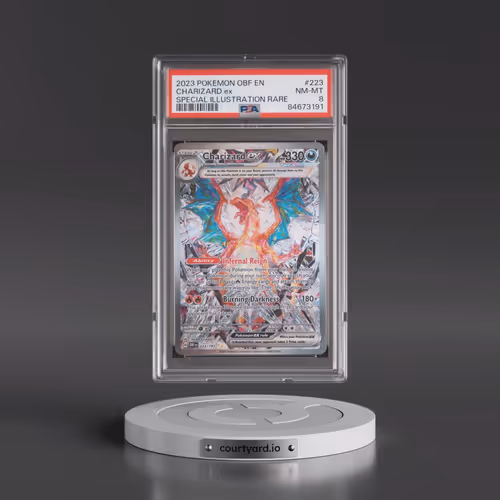 2023 Pokémon Obf EN-Obsidian Flames #223 Charizard EX - Holo Special Illustration Rare (PSA 8 NM-MT)
