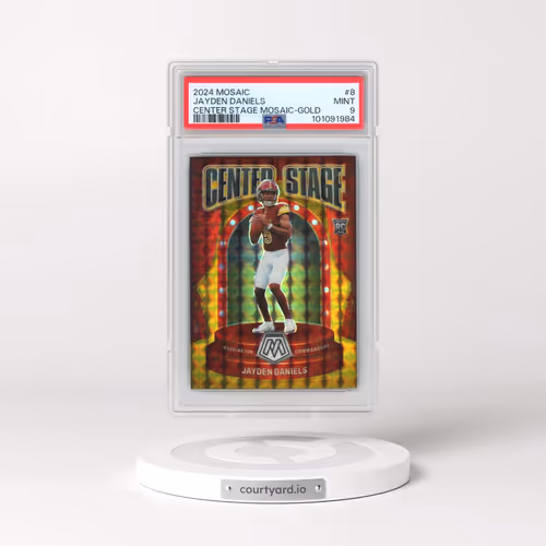 2024 Panini Mosaic Center Stage #8 Jayden Daniels - Gold (PSA 9 MINT)