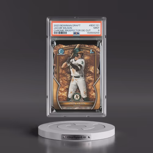 2023 Bowman Draft #BDC121 Jacob Wilson - Chrome Prospector Die Cut (PSA 9 MINT)