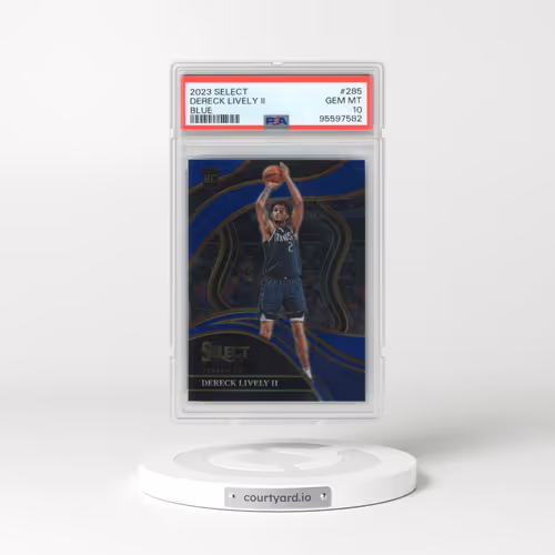 2023 Panini Select #285 Dereck Lively II - Blue (PSA 10 GEM MINT)