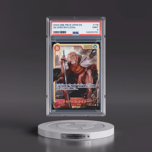 2024 One Piece OP08-Two Legends #118 Silvers Rayleigh (PSA 9 MINT)