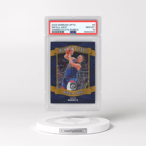 2023 Panini Donruss Optic Winner Stays #6 Nikola Jokic - Purple (PSA 10 GEM MINT)