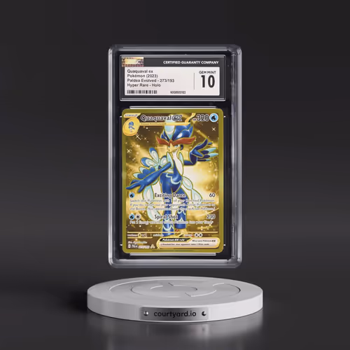 2023 Paldea Evolved - PAL EN #273/193 Quaquaval ex - Hyper Rare Holo (CGC 10 GEM MINT)