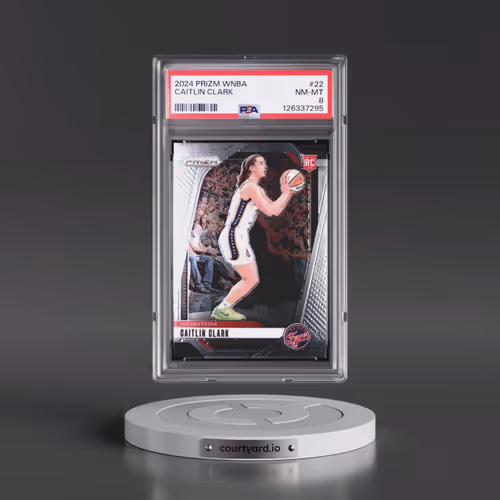 2024 Panini Prizm WNBA #22 Caitlin Clark (PSA 8 NM-MT)