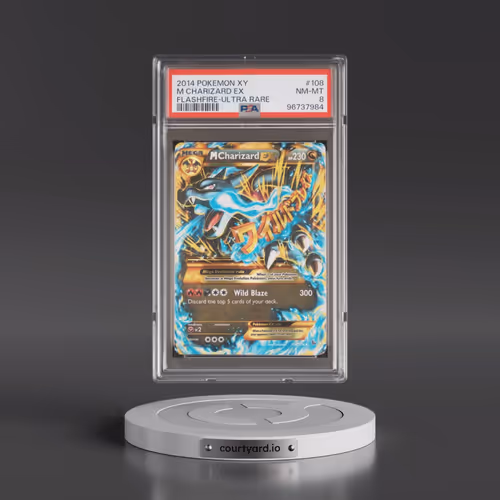 2014 Pokémon XY Flashfire #108 M Charizard EX - Holo Ultra Rare (PSA 8 NM-MT)
