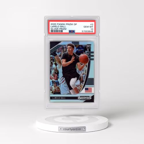 2020 Panini Prizm Draft Picks #3 LaMelo Ball - Silver Prizm (PSA 10 GEM MINT)