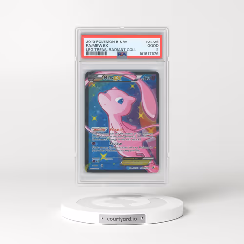 2013 Pokémon Black & White Legendary Treasures Radiant Collection #24/25 Mew EX - Holo Full Art (PSA 2 GOOD)
