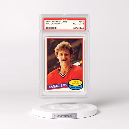 1980 O-Pee-Chee #344 Rod Langway (PSA 8 NM-MT)