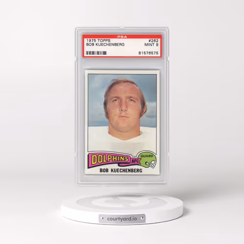 1975 Topps #262 Bob Kuechenberg (PSA 9 MINT)