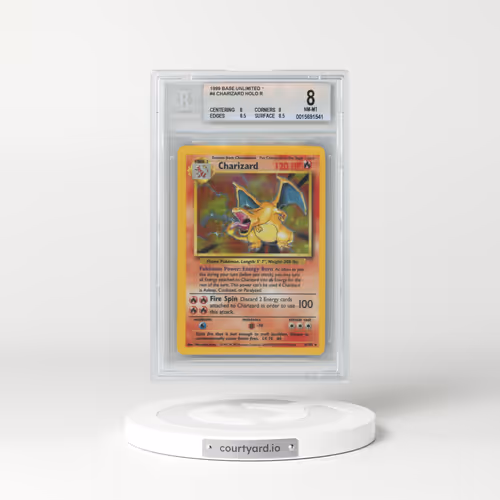 1999 Base Set #4 Charizard - Holo (BGS 8 NM-MT)