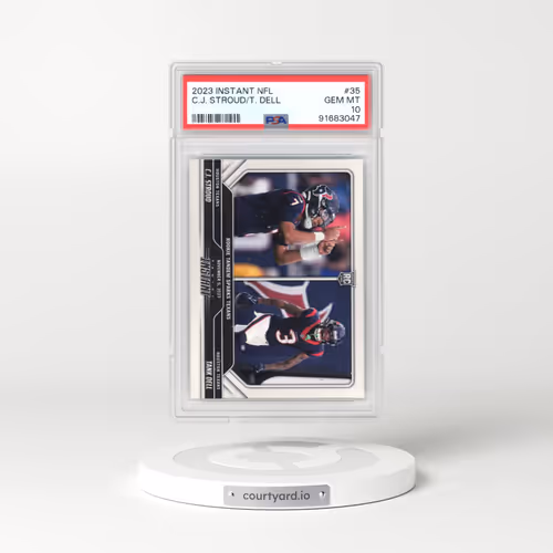 2023 Panini Instant NFL #35 C.J. Stroud/Tank Dell (PSA 10 GEM MINT)