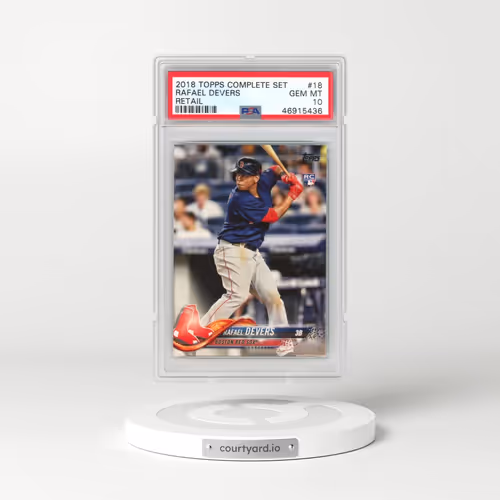 2018 Topps Complete Set #18 Rafael Devers - Retail (PSA 10 GEM MINT)