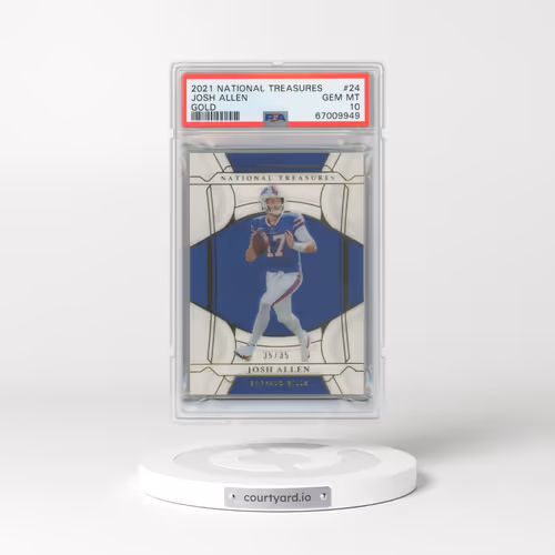 2021 Panini National Treasures #24 Josh Allen - Gold (PSA 10 GEM MINT)