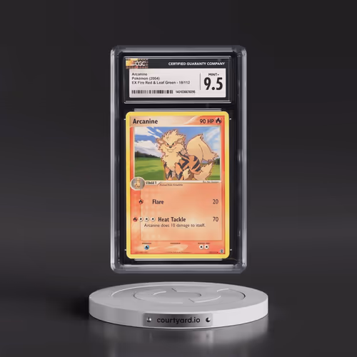 2004 EX Fire Red & Leaf Green #18/112 Arcanine (CGC 9.5 MINT+)