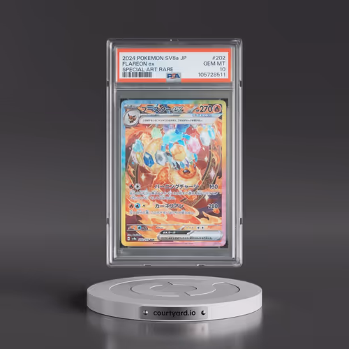 2024 Pokémon Sv8a-Terastal Fest EX #202 Flareon EX - Holo Special Art Rare (PSA 10 GEM MINT)
