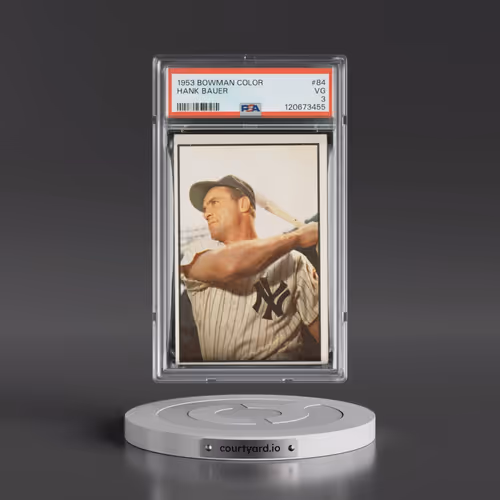 1953 Bowman Color #84 Hank Bauer (PSA 3 VG)