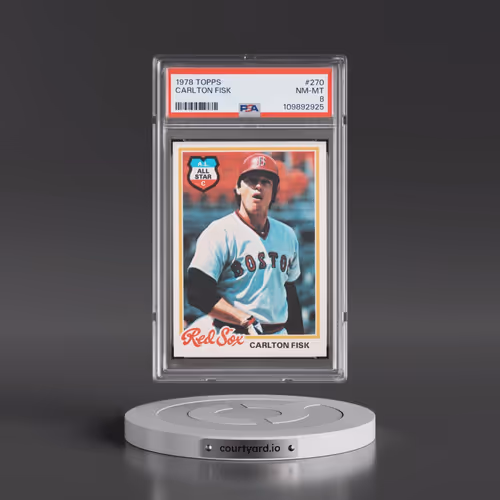 1978 Topps #270 Carlton Fisk (PSA 8 NM-MT)