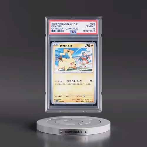 2023 Pokémon SV-P Promo #120 Pikachu - Gym Event Campaign (PSA 10 GEM MINT)