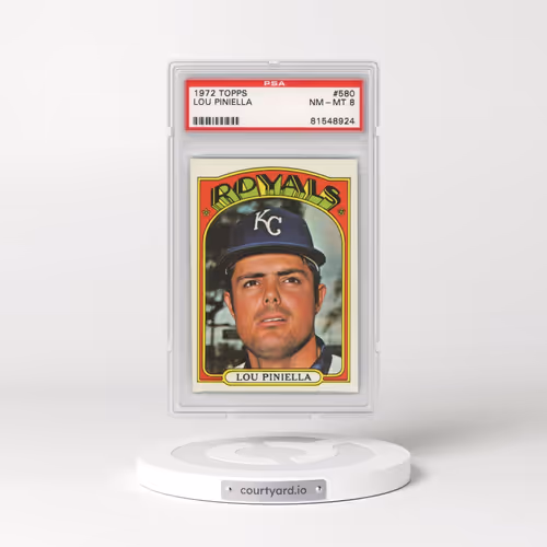 1972 Topps #580 Lou Piniella (PSA 8 NM-MT)