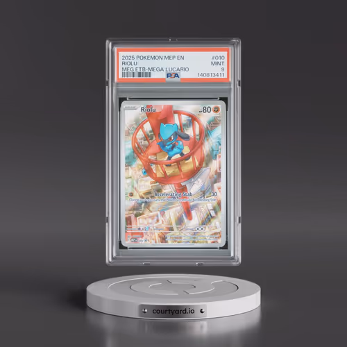 2025 Pokémon Mep EN-Me Black Star Promo #010 Riolu - Mega Evolution Elite Trainer Box-Mega Lucario (