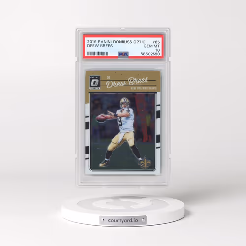 2016 Panini Donruss Optic #65 Drew Brees (PSA 10 GEM MINT)
