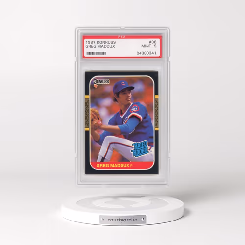 1987 Donruss #36 Greg Maddux (PSA 9 MINT)