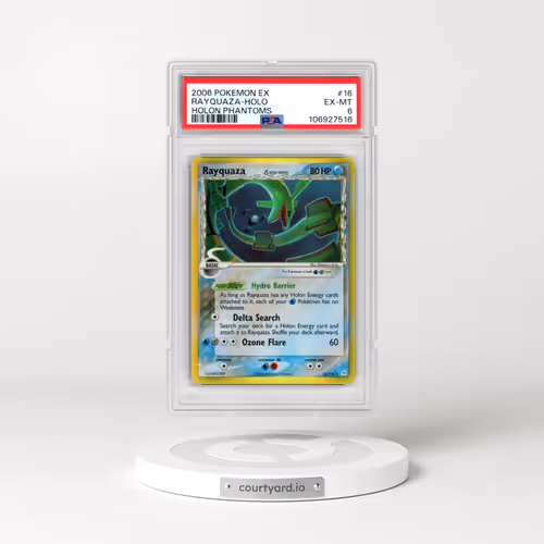 2006 Pokémon EX Holon Phantoms #16 Rayquaza - Holo (PSA 6 EX-MT)