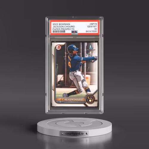 2022 Bowman Paper Prospects #BP79 Jackson Chourio (PSA 10 GEM MINT)