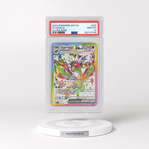 2024 Pokémon Ssp EN-Surging Sparks #222 Flygon EX - Holo Ultra Rare (PSA 10 GEM MINT)