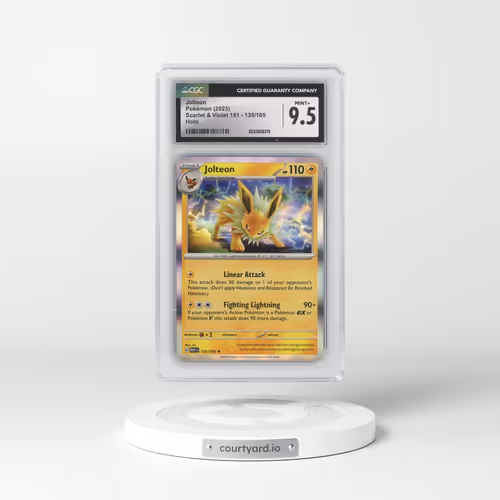 2023 Scarlet & Violet 151 - MEW EN #135/165 Jolteon - Holo (CGC 9.5 MINT+)