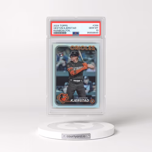 2024 Topps #394 Heston Kjerstad - Rainbow Foil (PSA 10 GEM MINT)