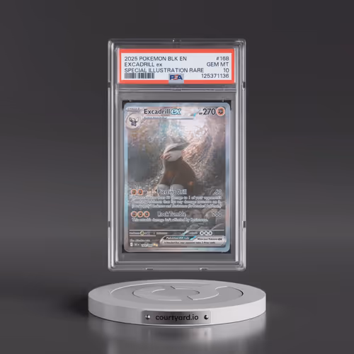 2025 Pokémon Blk EN-Black Bolt #168 Excadrill EX - Holo Special Illustration Rare (PSA 10 GEM MINT)