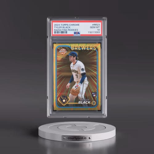 2024 Topps Chrome Radiating Rookies #RR23 Tyler Black - Update (PSA 10 GEM MINT)