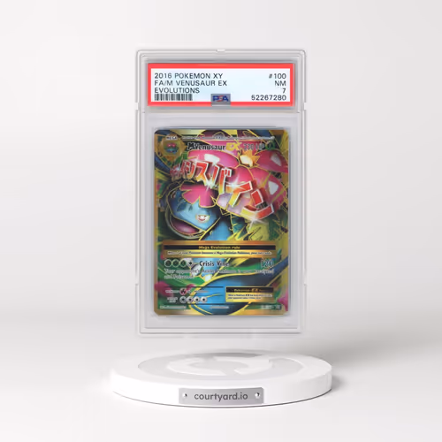 2016 Pokémon XY Evolutions #100 M Venusaur EX - Holo Full Art (PSA 7 NM)