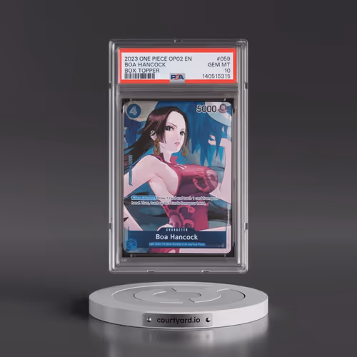 2023 One Piece OP02-Paramount War #059 Boa Hancock - Box Topper (PSA 10 GEM MINT)