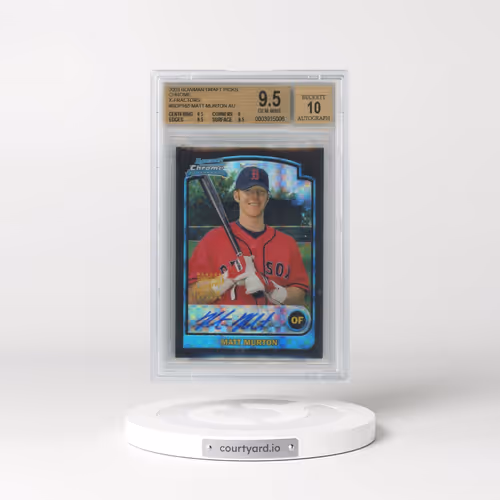 2003 Bowman Chrome Draft X-Fractors #168 Matt Murton AU (BGS 9.5 GEM MINT)